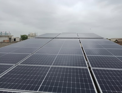 Residential rooftop solar installation for Mr Israr